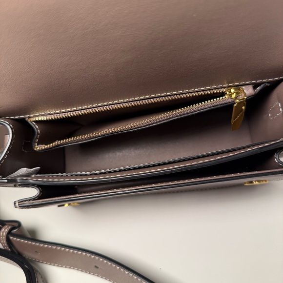 AALLYN Ingrid Crossbody/Shoulder Bag in Wood Berry Brown Leather Feminine Staple - Picture 10 of 16